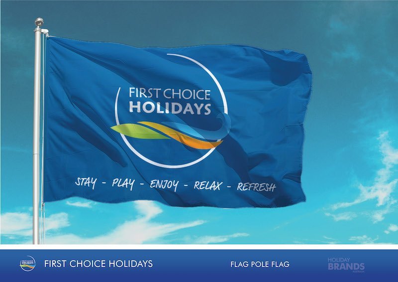 FCH Holiday Park Style Guide Signage Flags