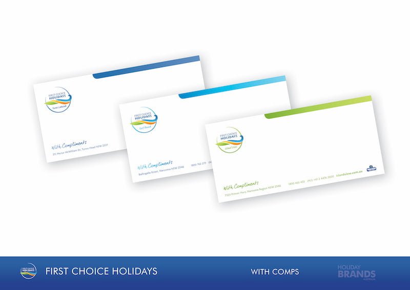 FCH Holiday Park Style Guide With Compliments Stationery