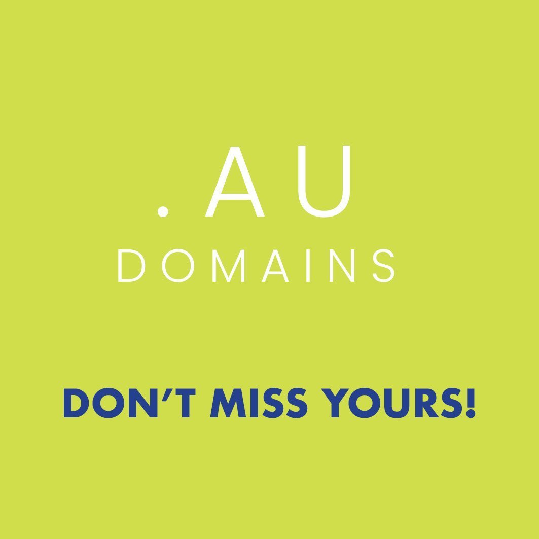 .au domain registrations