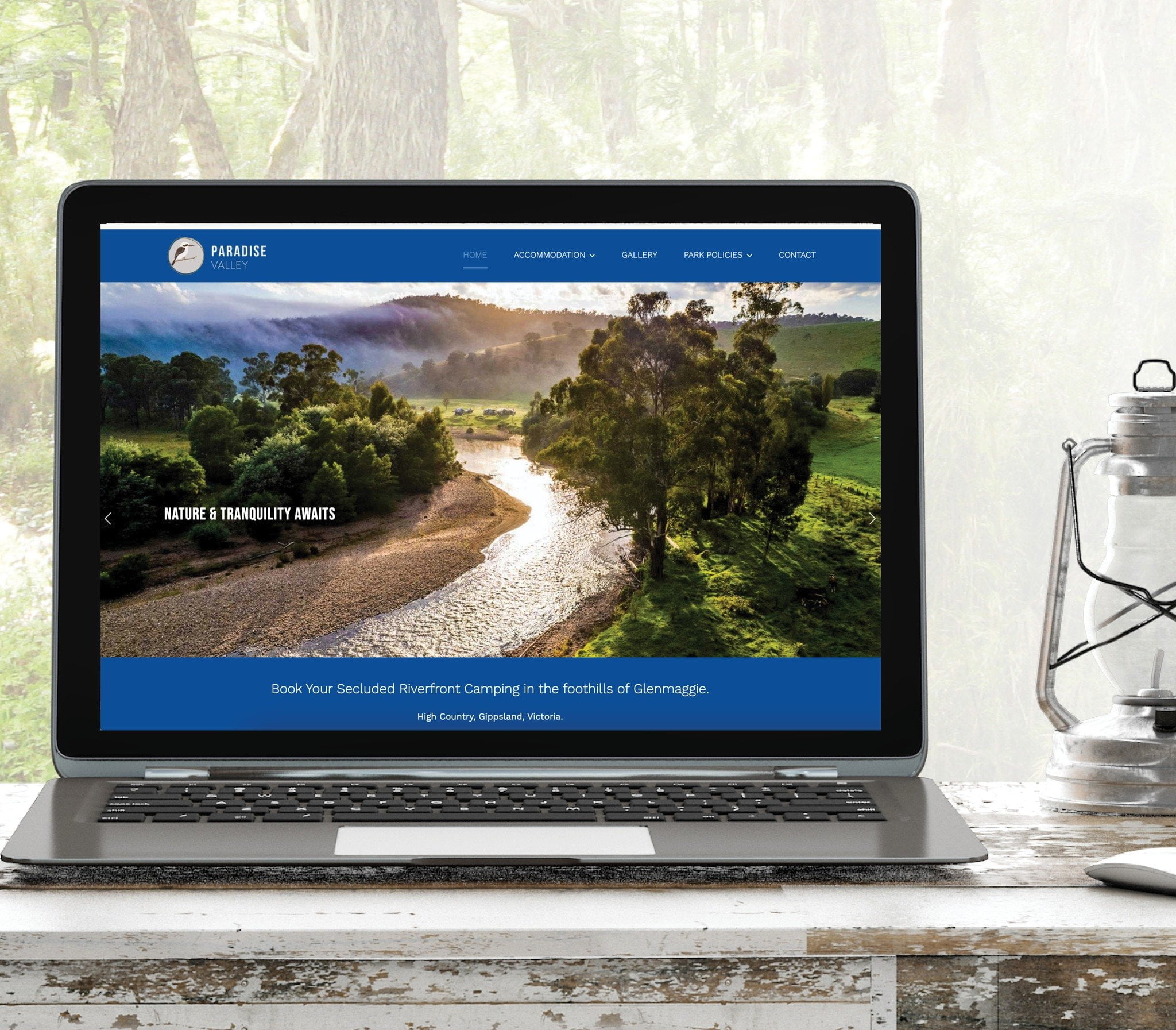 Paradise Valley Campground - Website & Logo Design - Holiday Brands