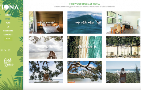 Tiona Holiday Park Forster Tuncurry Website Design Tourism - Holiday Brands