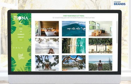 Tiona Holiday Park Forster Tuncurry Website Design Tourism - Holiday Brands